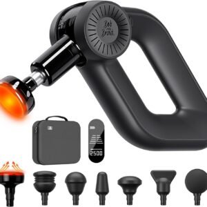 Bob and Brad D6 Pro Plus Pistolet de Massage avec Chaleur