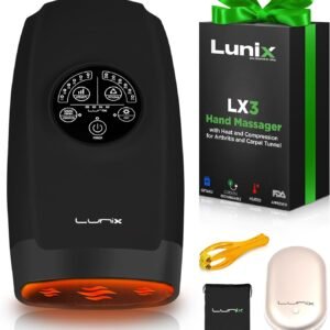 Lunix Masseur électrique sans fil 6 niveaux de pression pour arthrite
